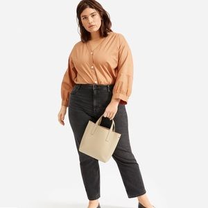 Everlane The Silky Cotton Lantern Top